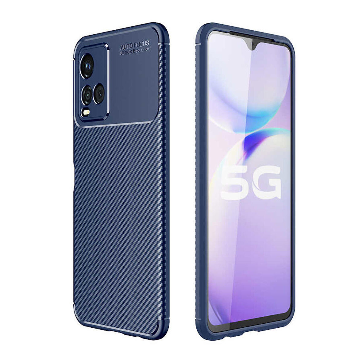 Smcase VİVO Y21S Kılıf Kamera Korumalı Negro Silikon  Nano Ekran Koruyucu
