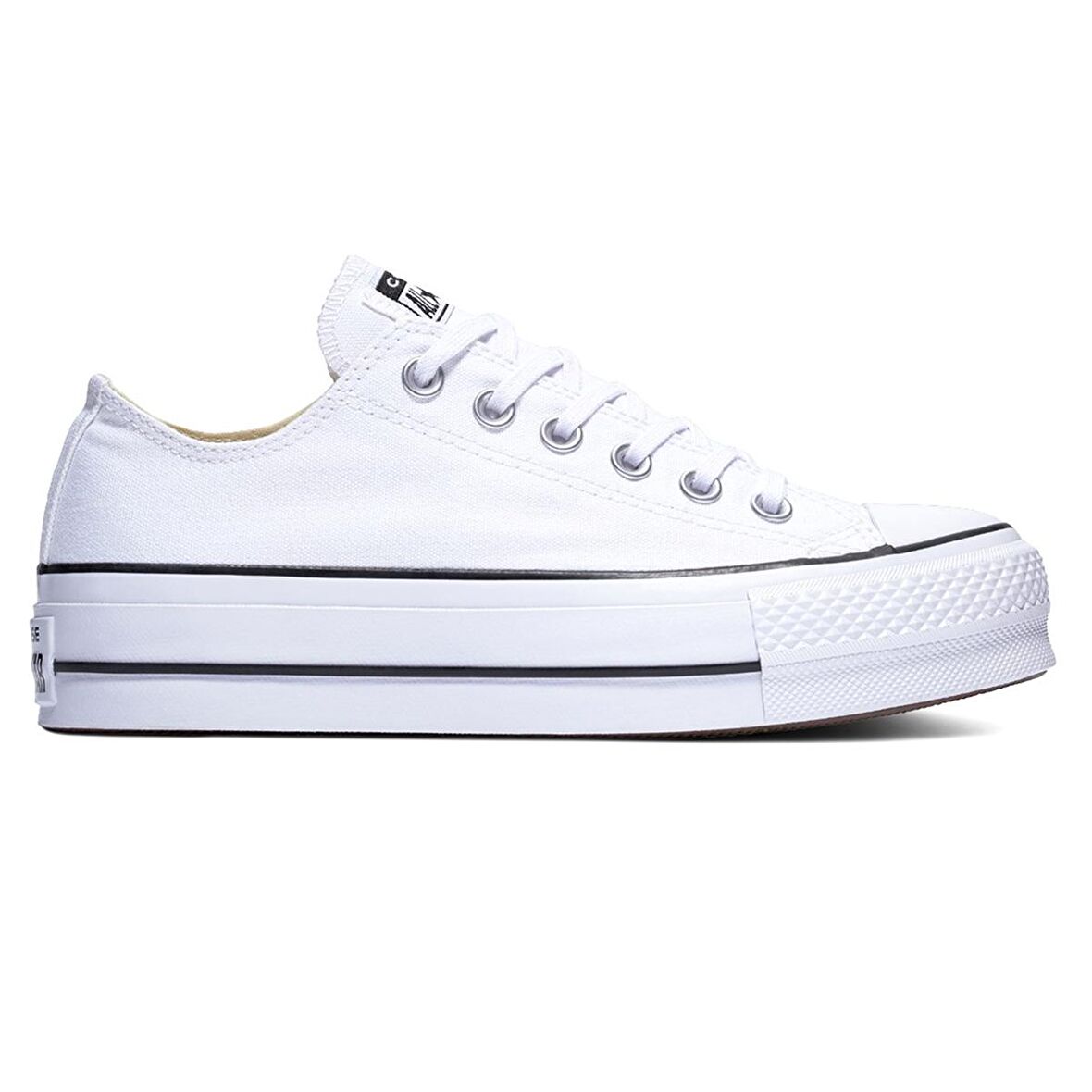 Chuck Taylor All Star Canvas Platform Kadın Beyaz Günlük Stil Ayakkabı 560251C