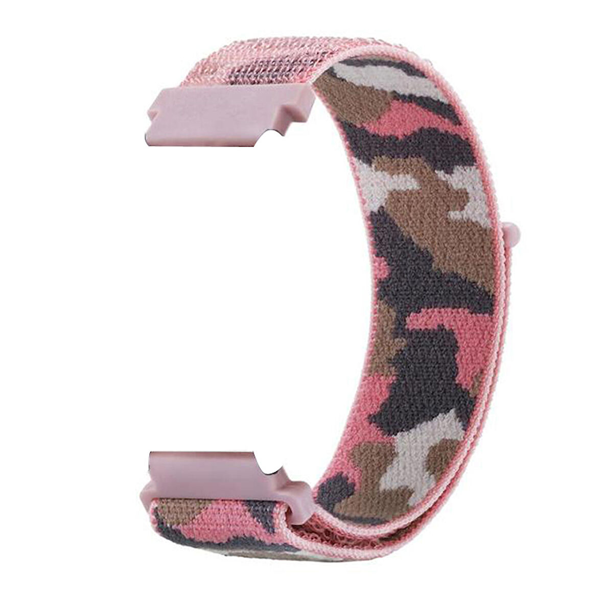 Gpack Xiaomi Watch S1 Active Kordon Cırtcırt Asker Desenli Kumaş Ayarlanabilir 