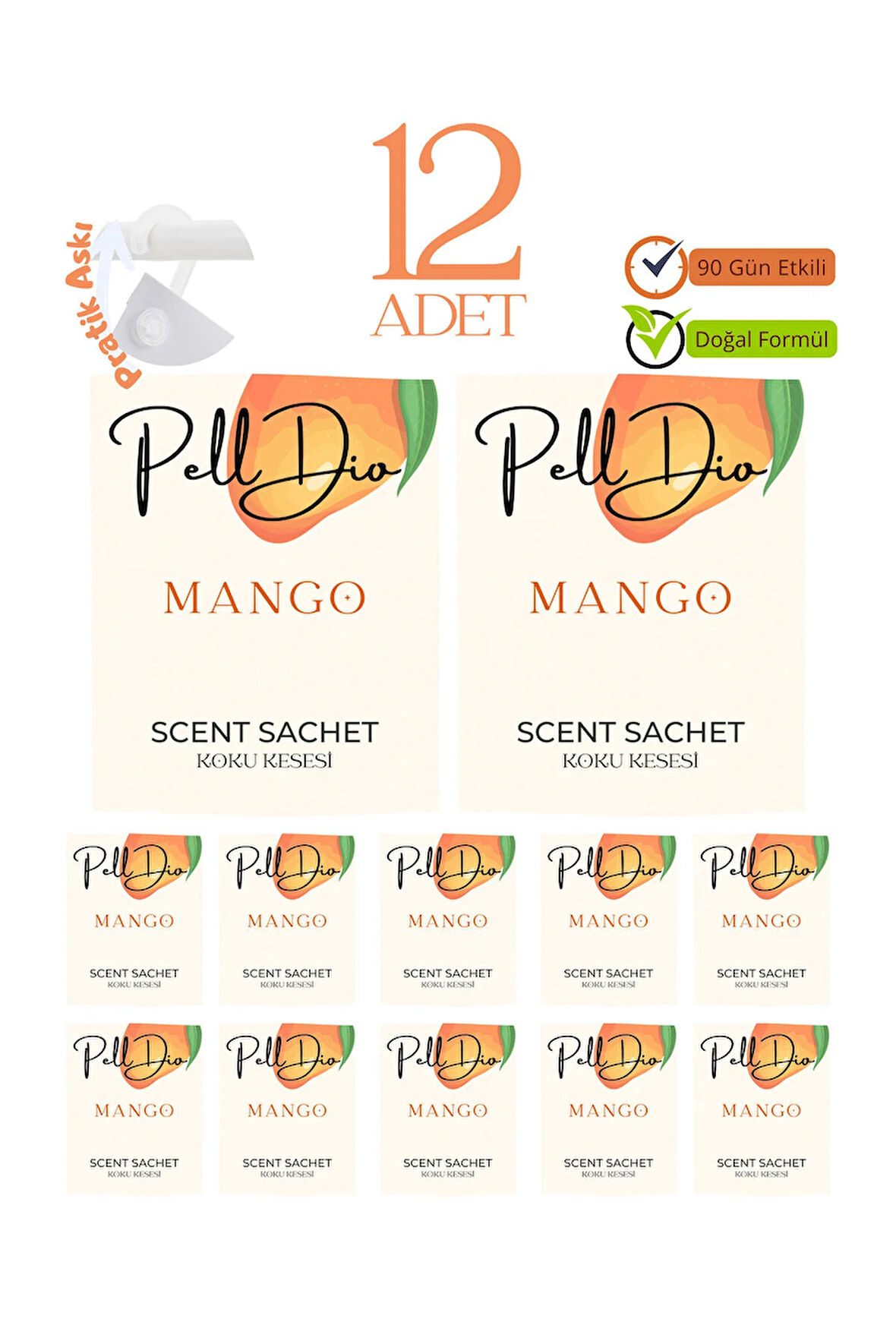 12'li Mango Ayakkabılık Dolap Ve Çekmece Parfümlü Kese Kokusu Oda Koku Kesesi