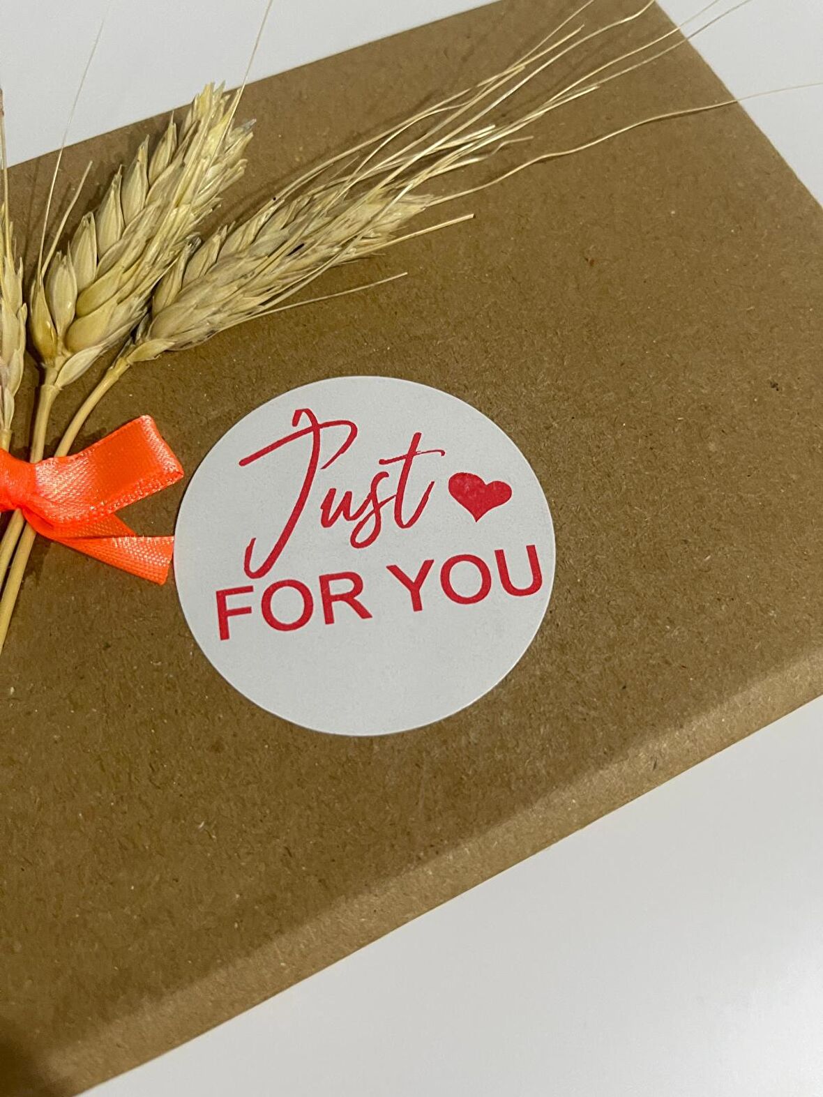 Just For You Kalpli Yuvarlak Yapışkanlı Etiket 5x5 cm 100 adet