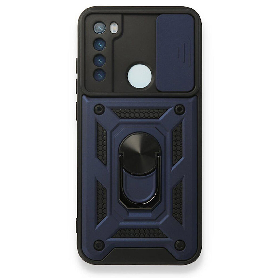 Gpack Xiaomi Redmi Note 8 Kılıf Tank Aramid Sürgülü Vega YüzüklüNano 