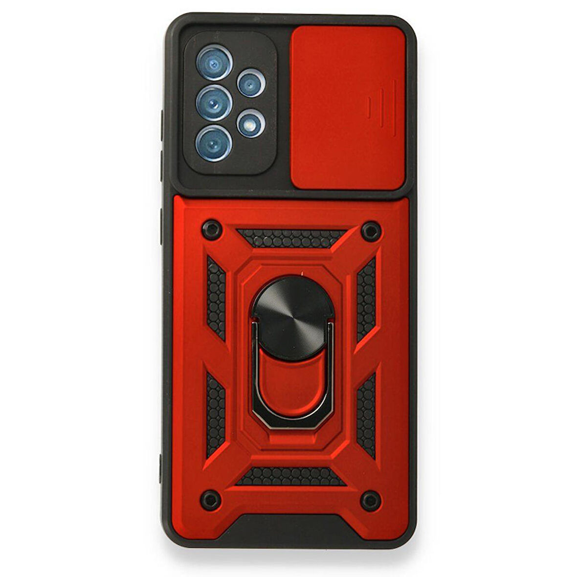 Gpack Samsung Galaxy A52S 5G Kılıf Tank Aramid Sürgülü Vega YüzüklüNano 