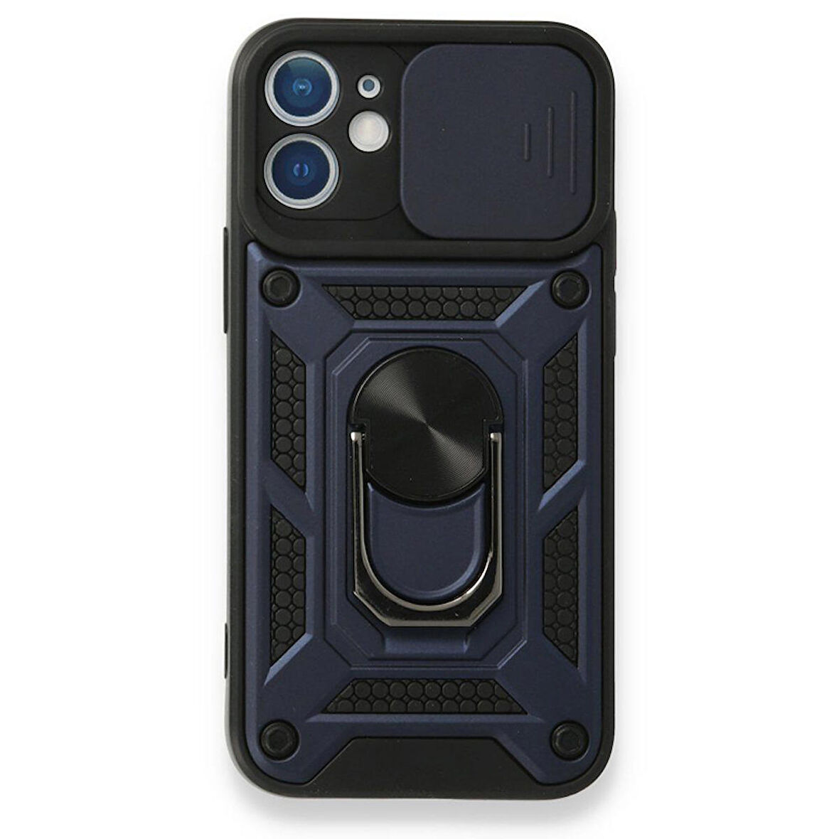 Gpack Apple iPhone 11 Kılıf Tank Aramid Sürgülü Vega YüzüklüNano 