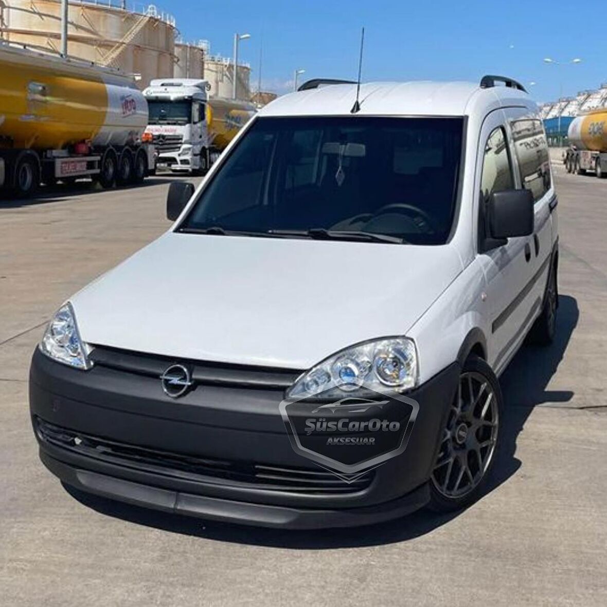 Opel Combo C 2002–2012 Uyumlu Üniversal Astra H lip Esnek Ön Lip 2 Parça Tampon Altı Dil Karlık Ön Ek