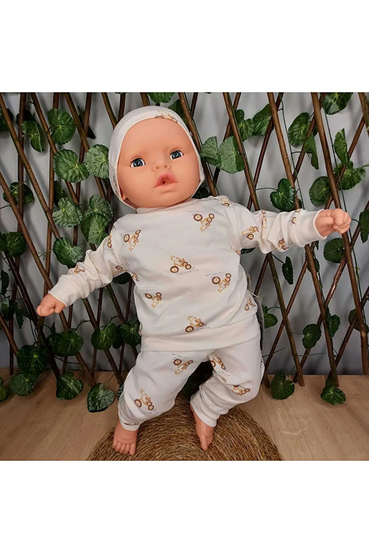 3'LÜ BEBEK ÇOCUK 2 İPLİK ŞAPKALI TAKIM