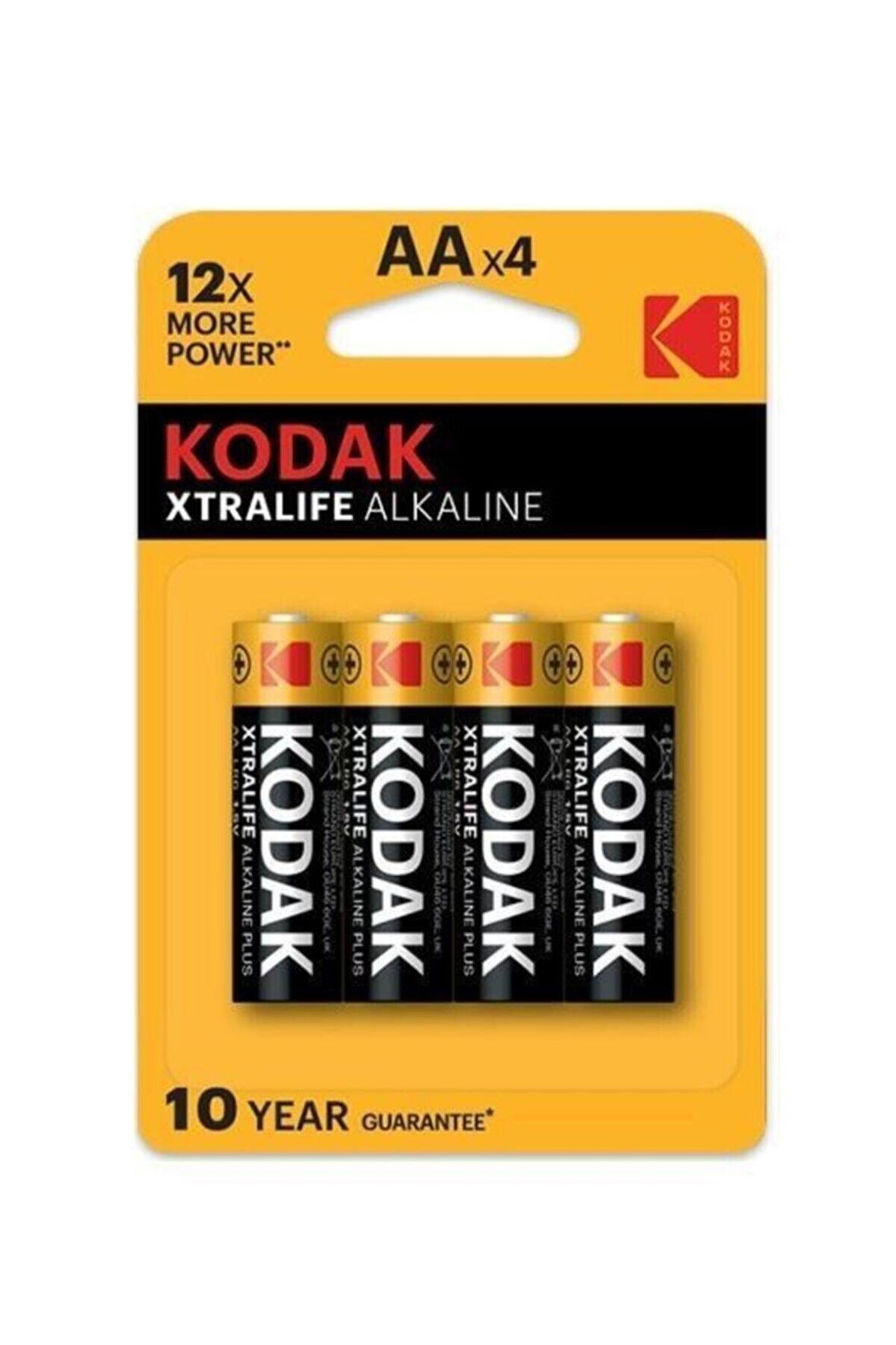 Kodak Siyah Xtralife Alkalin 4’lü Alkalin Kalem Pil 