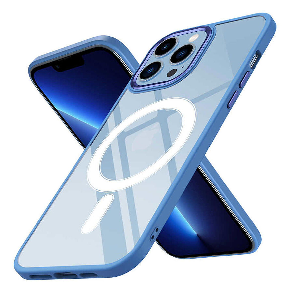 Gpack Apple iPhone 12 Pro Kılıf Wireless Şarj Özellikli Buttom Magsafe Silikon Kapak