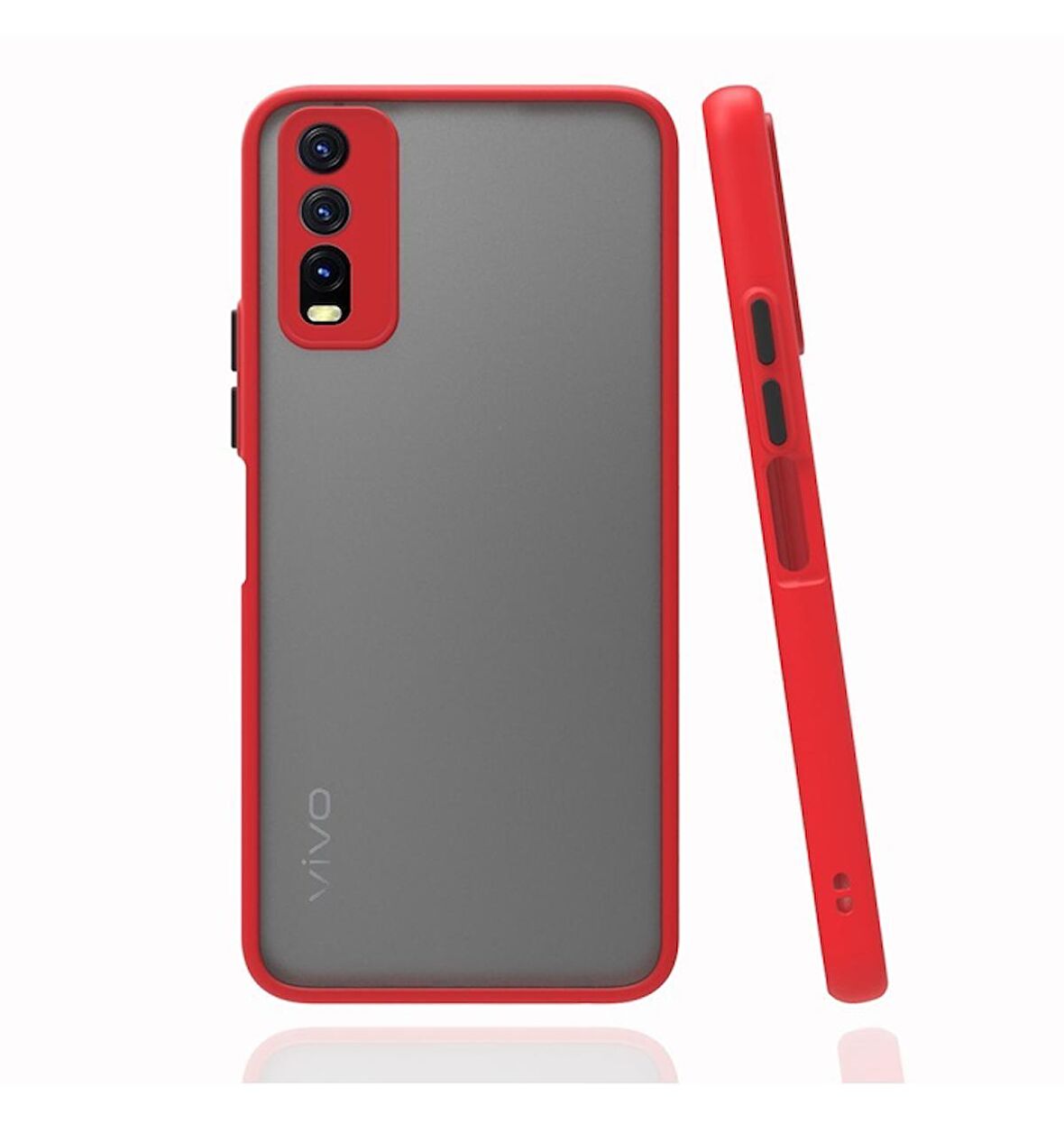 Smcase VİVO Y11s Kılıf Montreal Kamera Korumalı Silikon