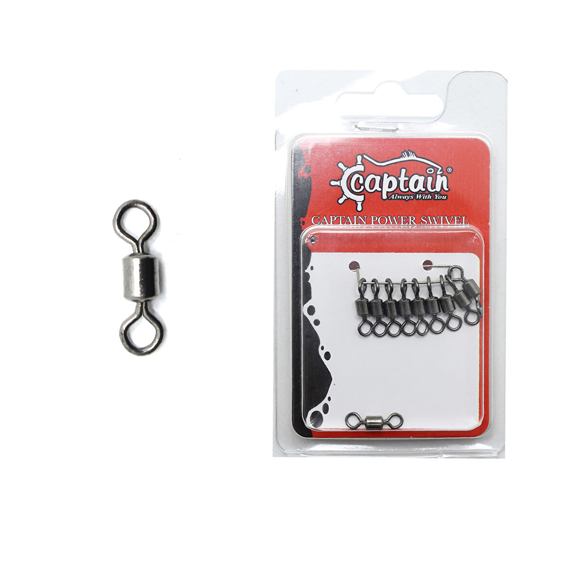 Captain 5009 Fırdöndü Rolling 10'lu Paket Black Nickel 2