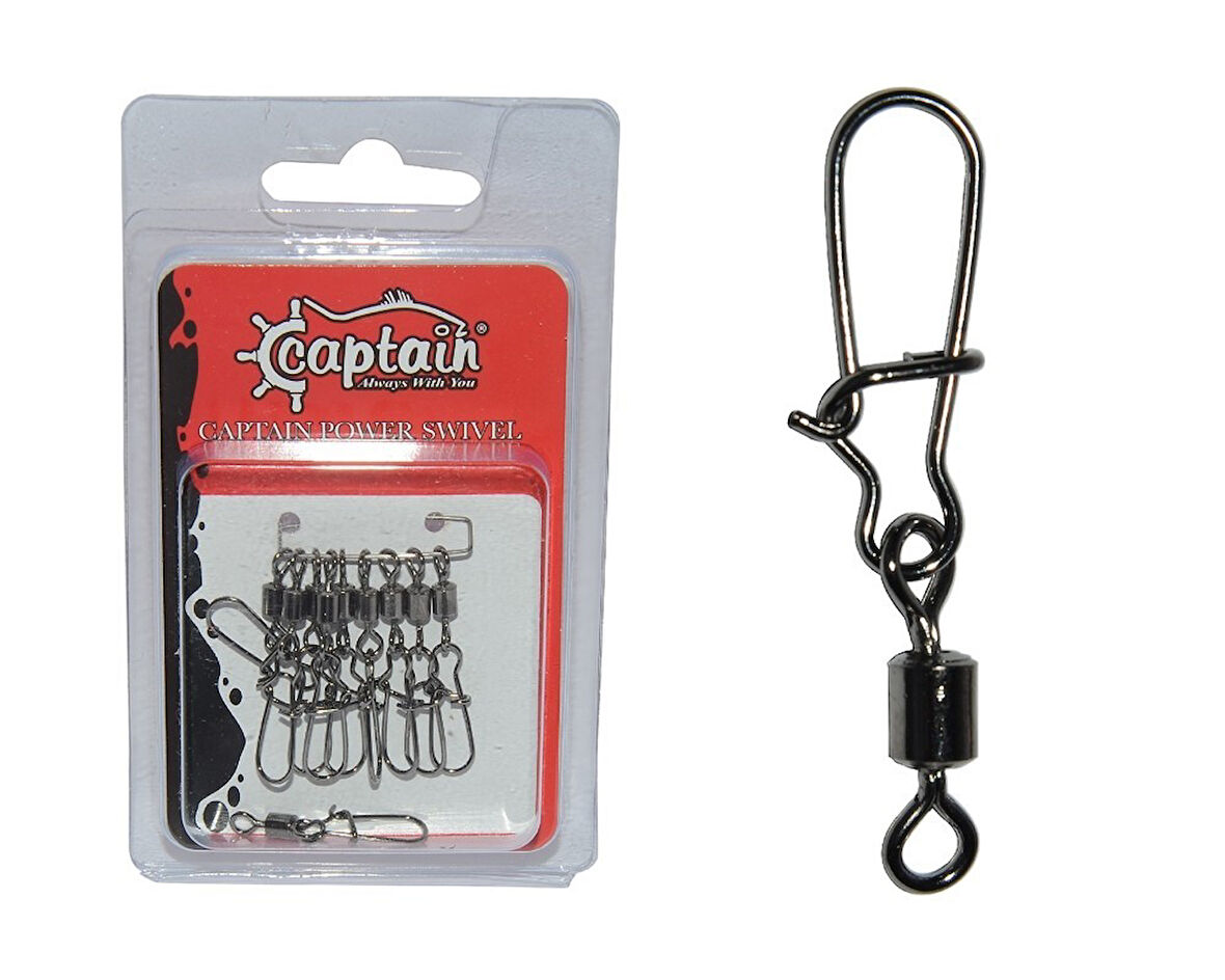 Captain 5029 Kilitli Klips Fast 10'lu Paket Black Nikel 4