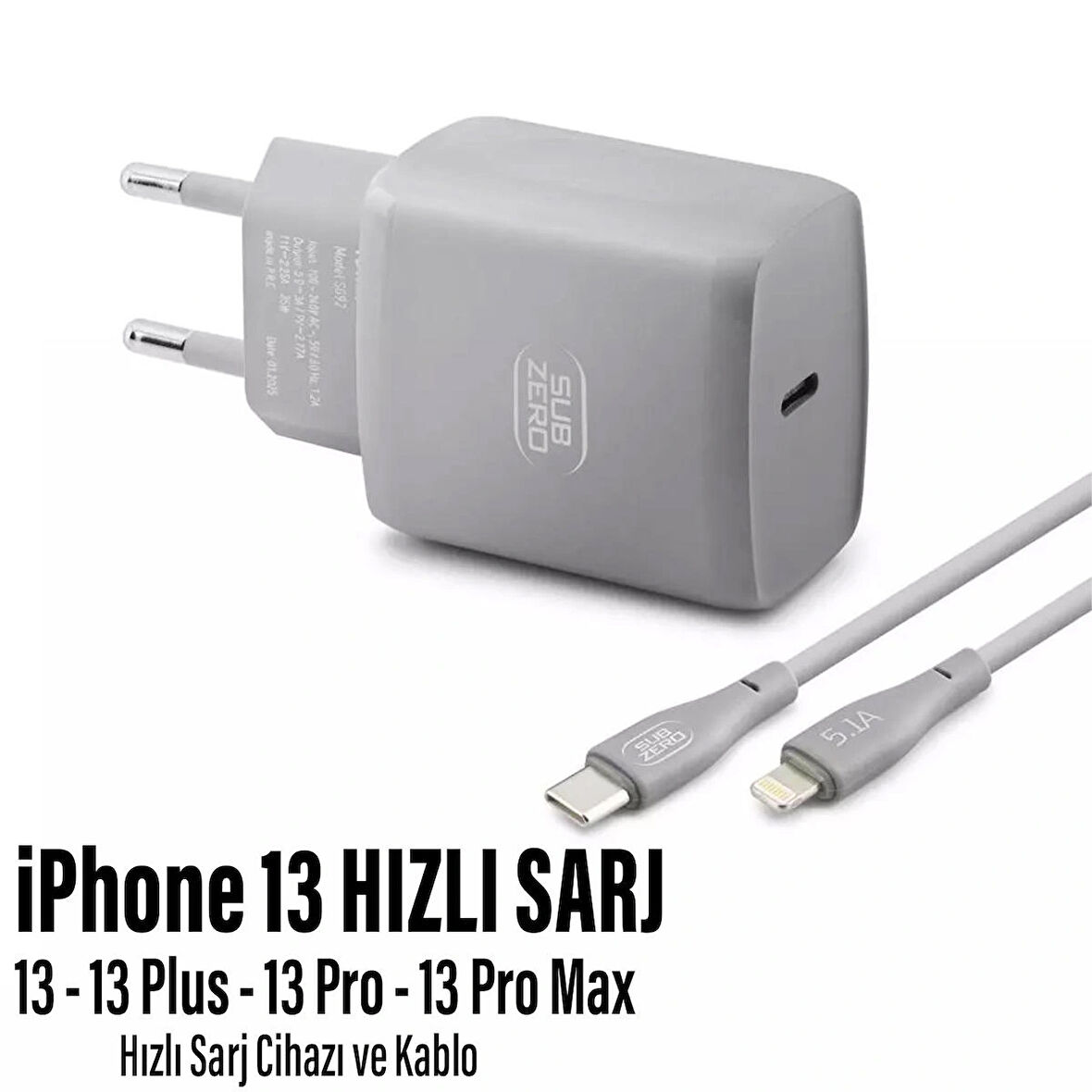  iPhone 13 Uyumlu Şarj Aleti HIZLI PD Şarj Cihazı Apple iPhone 13 Pro 13 Plus 13 Pro Max 25W HIZLI