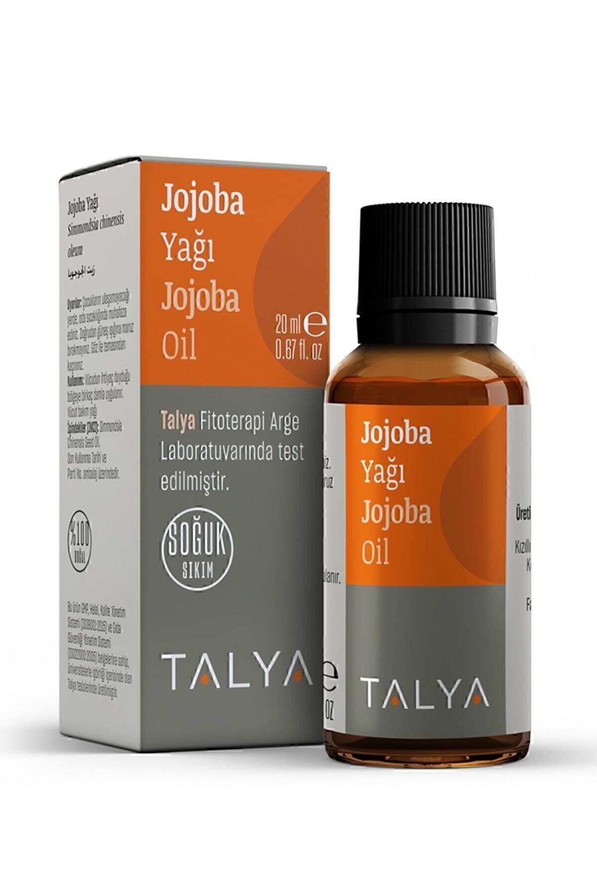 Jojoba Yağı, Soğuk Sıkım, %100 Saf Ve Doğal, 20 ml