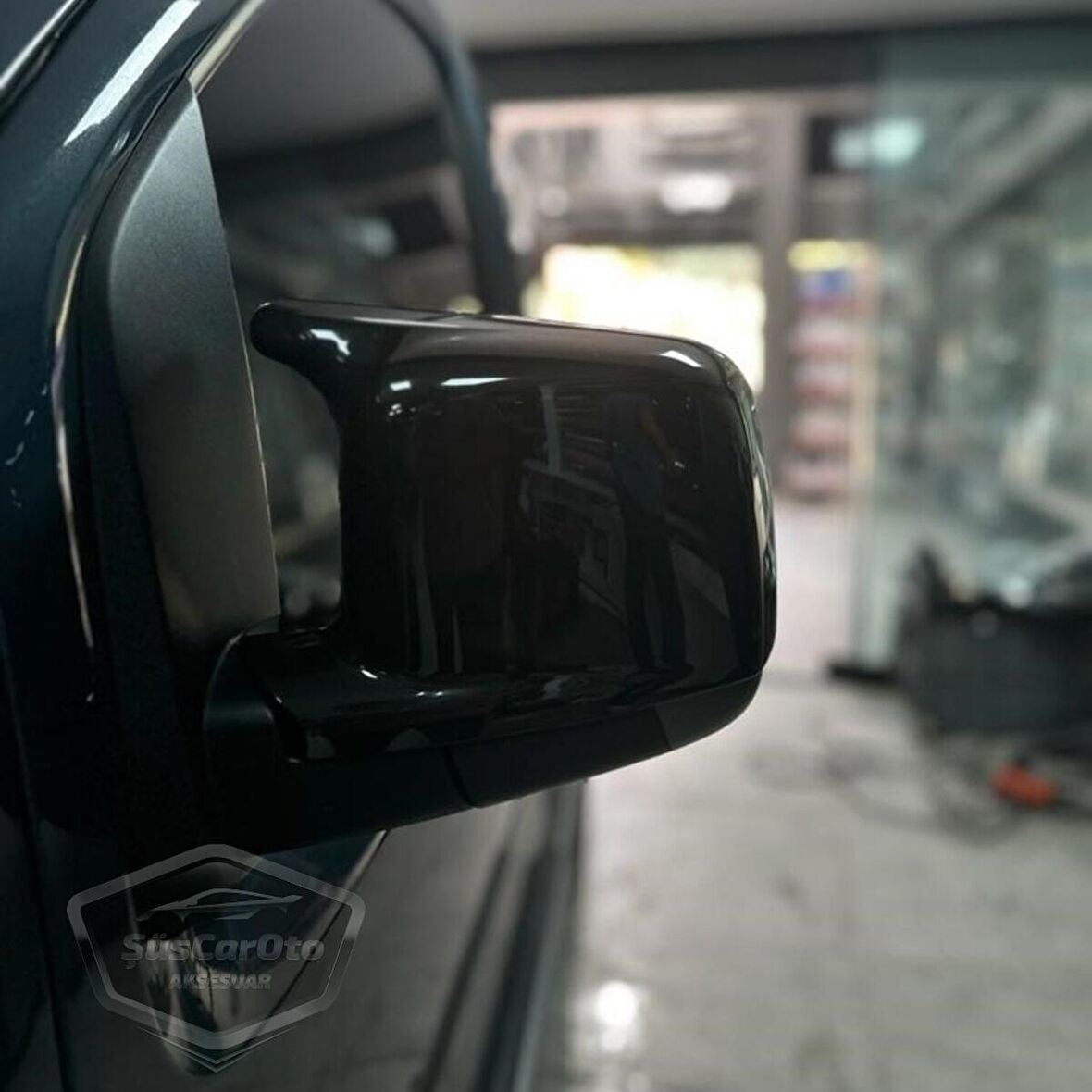 Citroen Nemo 2008-2022 Uyumlu Batman Yarasa Ayna Kapağı Piano Black ABS Plastik