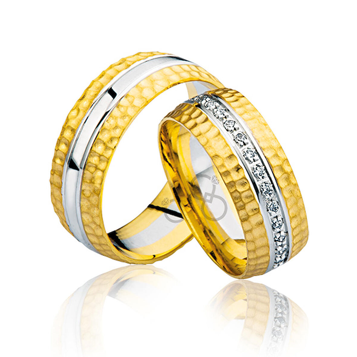 Taşlı Altın Alyans 1401