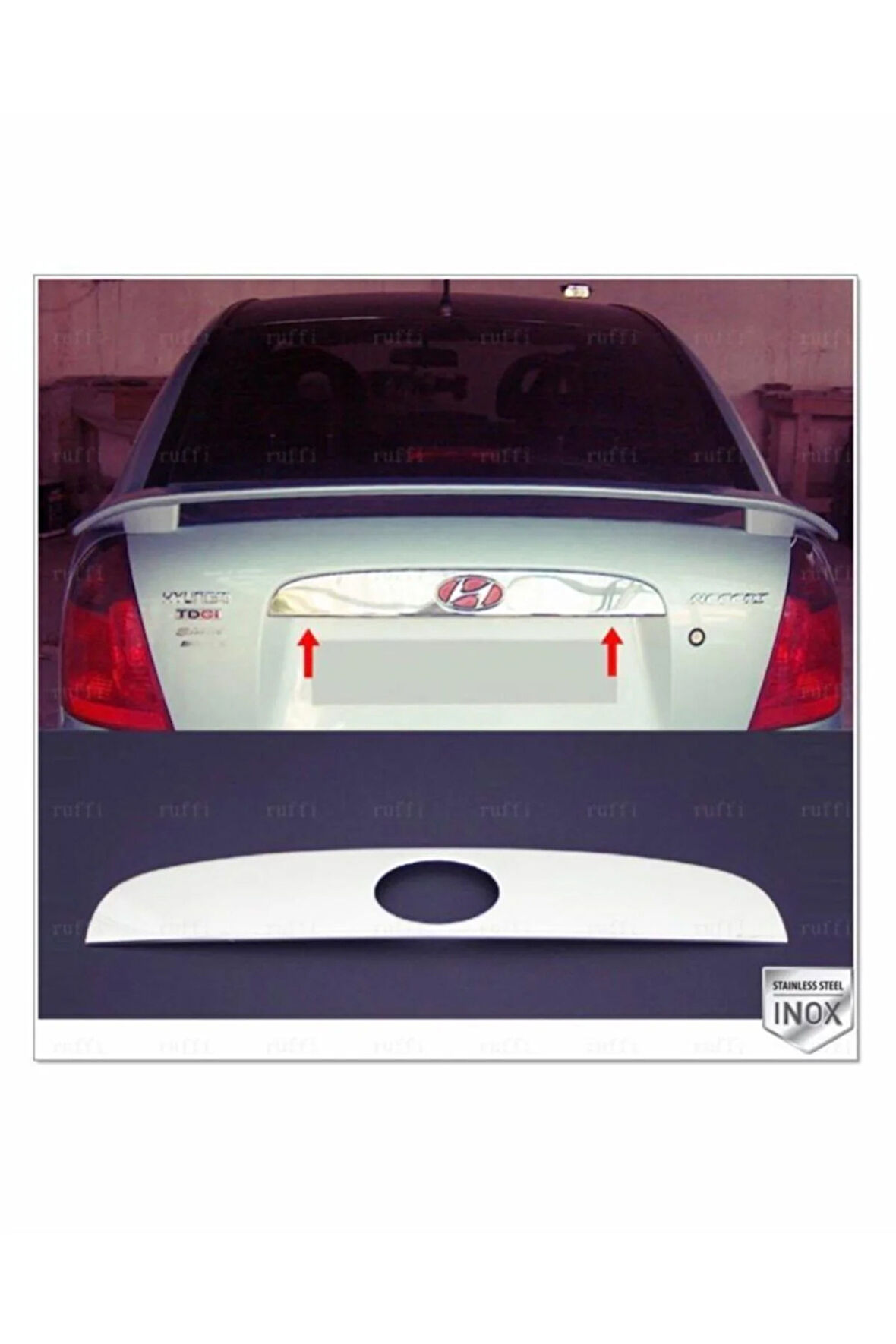 Hyundai Accent Era Krom Bagaj Çıtası 2006 Üzeri P. Çelik