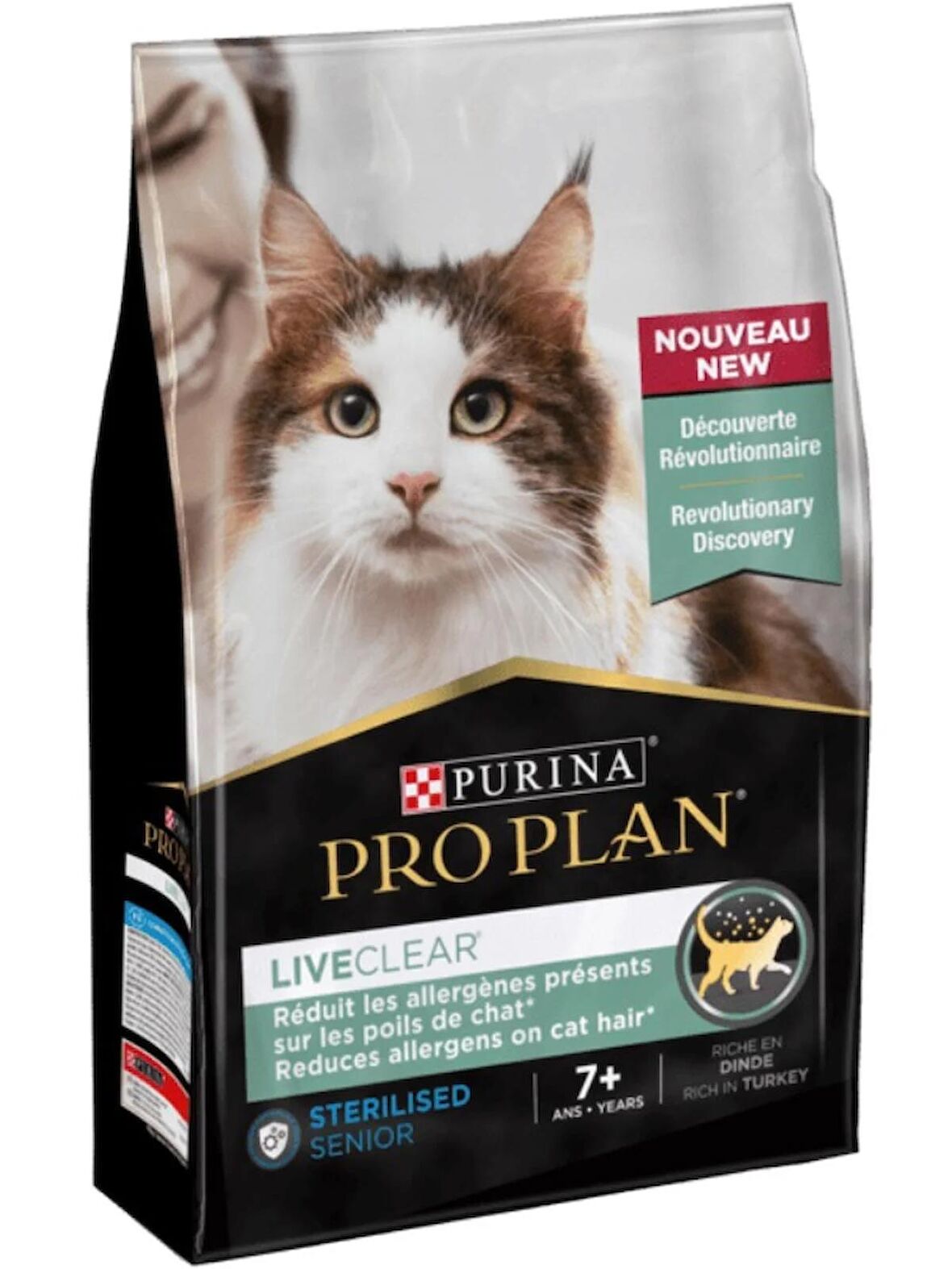 Proplan liveclear sterilised senior 1,4kg 7 yaş üstü hindi etli kısırlaştırılmış yaşlı kedi maması