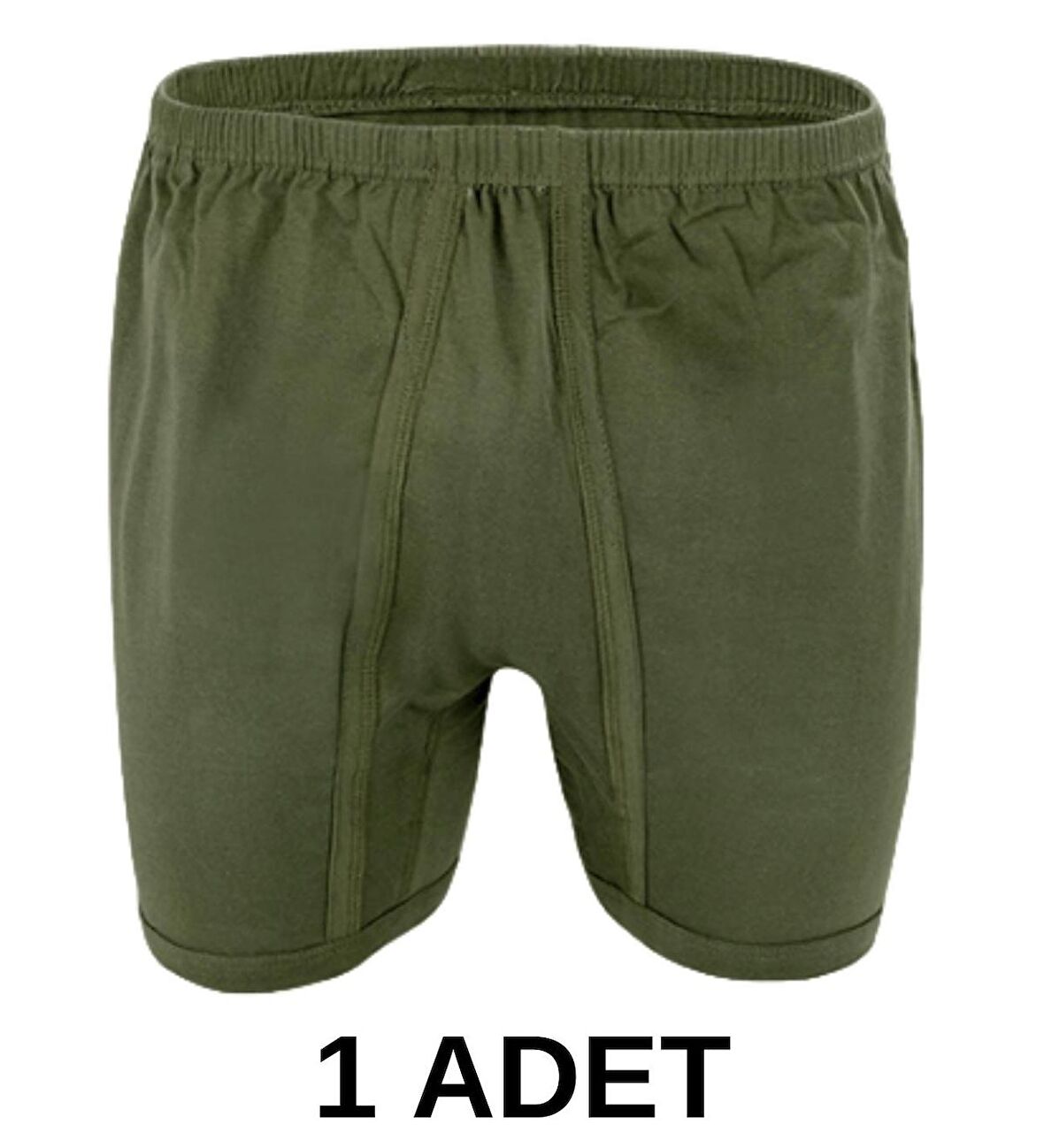 1 Adet Erkek % 100 Pamuk Arjantin Penye Boxer Asker Yeşili (65 Kilo-115 Kilo)