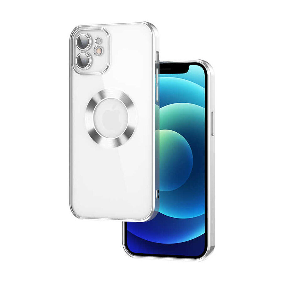 Gpack Apple iPhone 11 Kılıf Logo Gösteren Kamera Korumalı Silikon