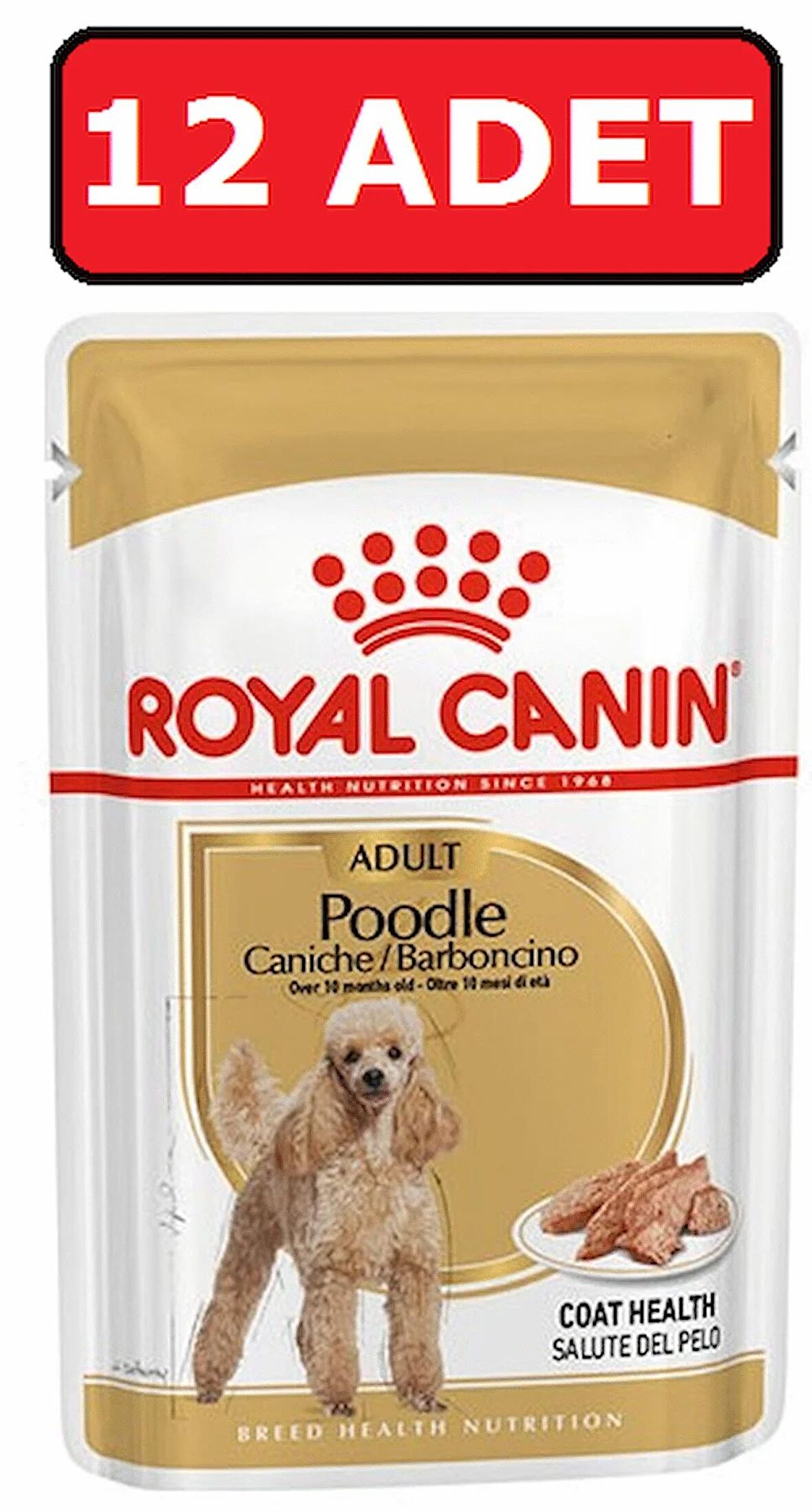 Royal canın poodle yaş köpek maması 12 adet x 85 gr pouch konserve