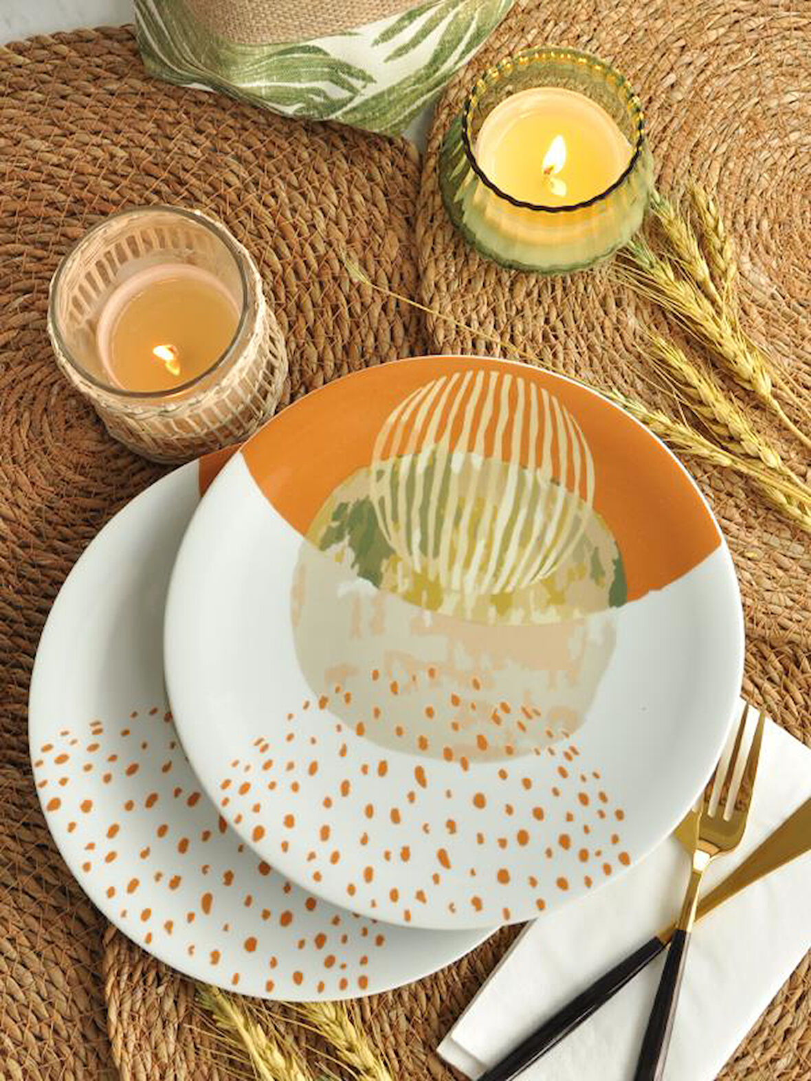 Hisar Ihlara 2 li Porselen Pasta Tabağo 21 cm