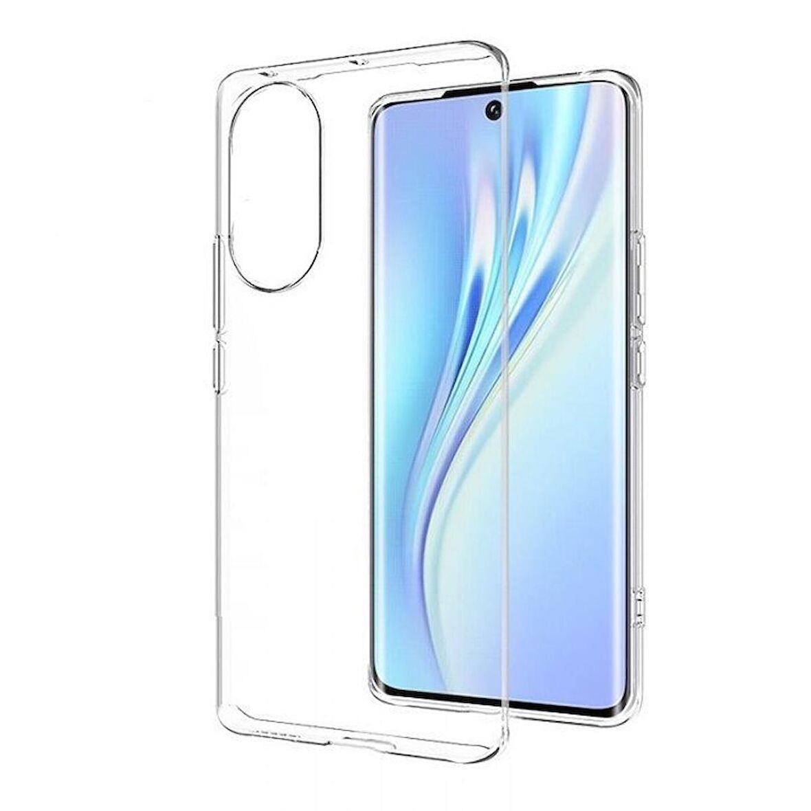 Smcase Honor 50 Kılıf Lüks Tpu Silikon  Tam Kapatan Pet Ekran Koruyucu