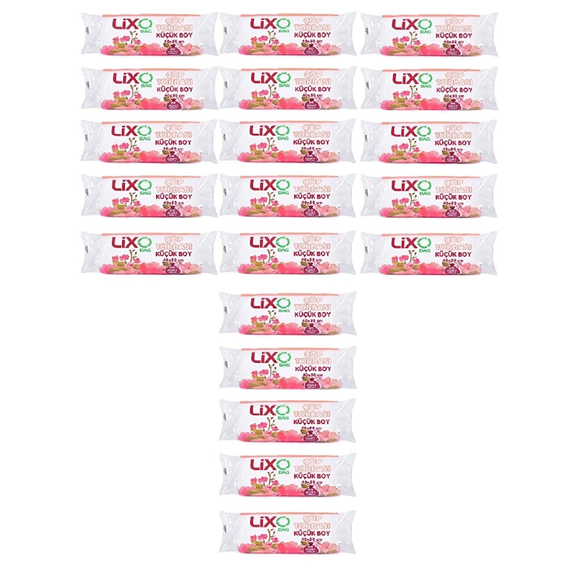 Çöp Torbası Küçük Boy 40*50 Cm 30 lu Rulo 20 Paket = 600 Adet