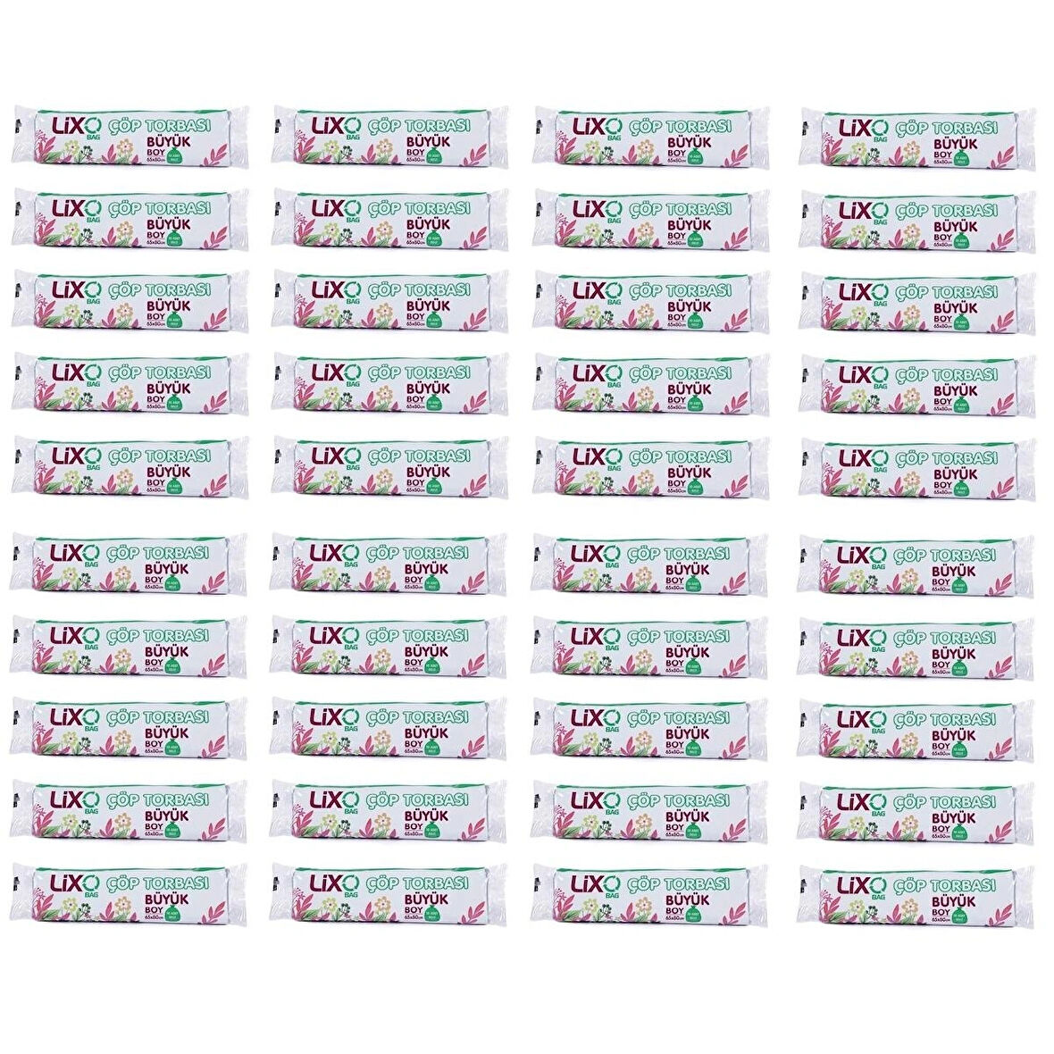 Çöp Torbası Büyük Boy 65*80 Cm 10 lu Rulo 40 Paket = 400 Adet
