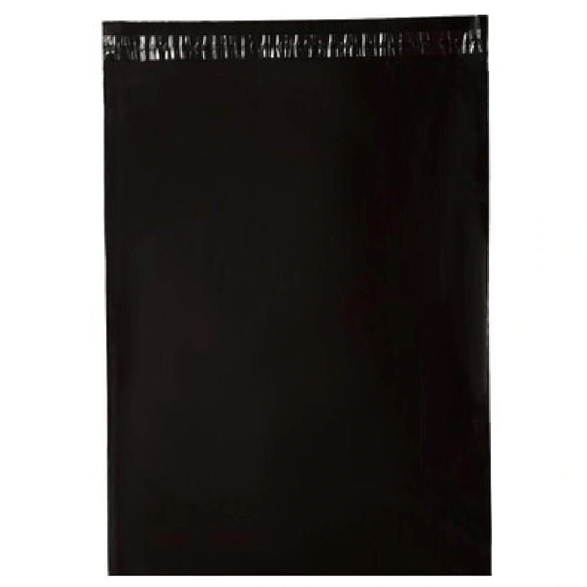 1000 Adet Cepsiz 45x55+5 cm Siyah Kargo Poşeti Battal Boy Kargo Torbası 80 Mikron