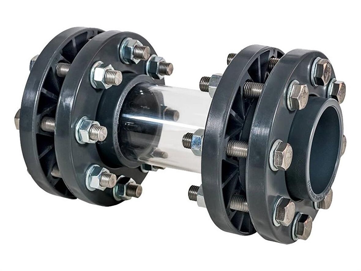 Flanş Bağlantılı Gözetleme Camı 140Mm