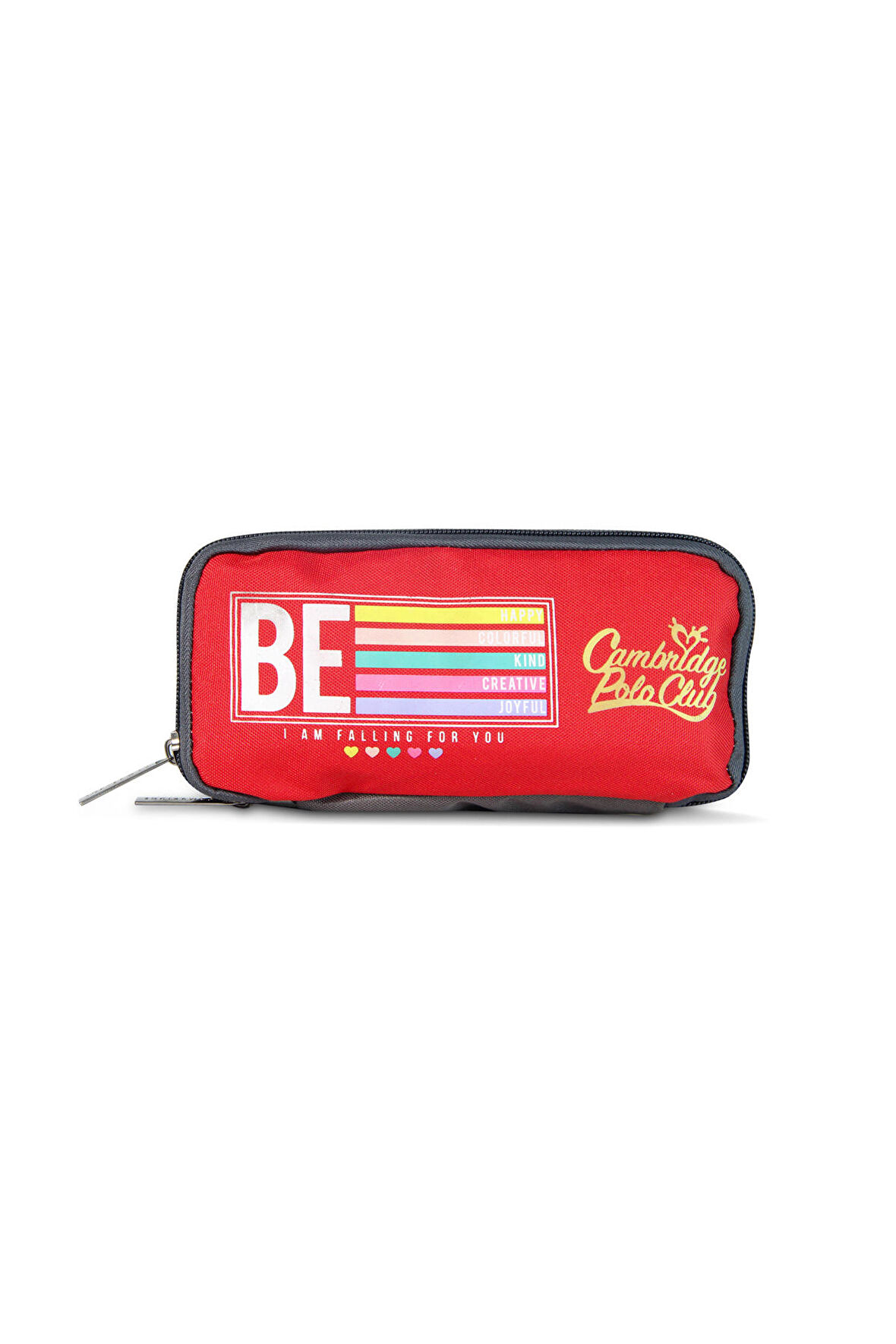 Cambridge Polo Club Be Happy Tek Bölmeli Unisex Çocuk Kalem Kutusu