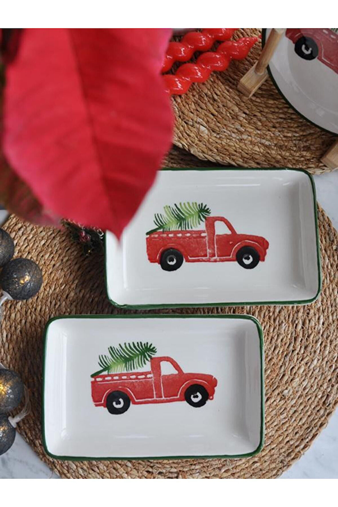 Yeniyıl 2025 Love Cars 2 li Servis Set 12x18 Cm.