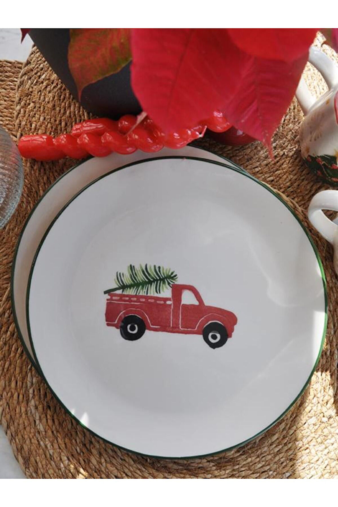 Yeniyıl 2025 Love Cars 6 lı Servis Tabağı 25 Cm.