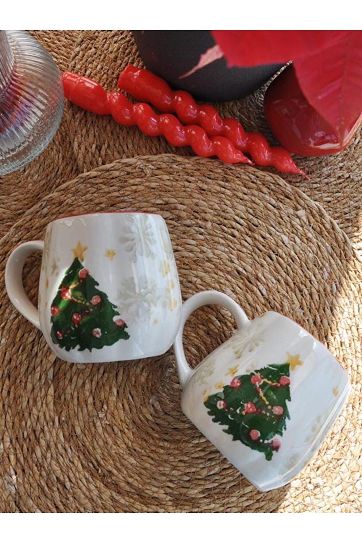 Çam Ağacı 2li Kupa Seti