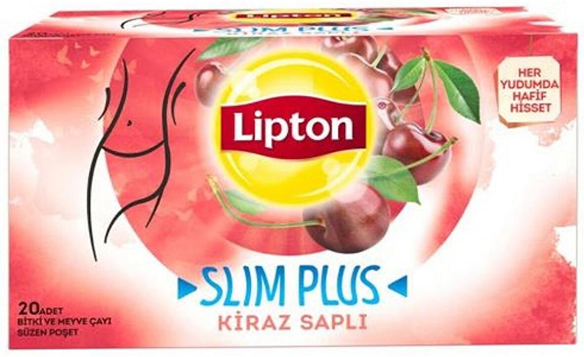 LİPTON BİTKİ ÇAYI SLİM PLUS KİRAZ SAPLI 20 Lİ 68504836 - 69765810