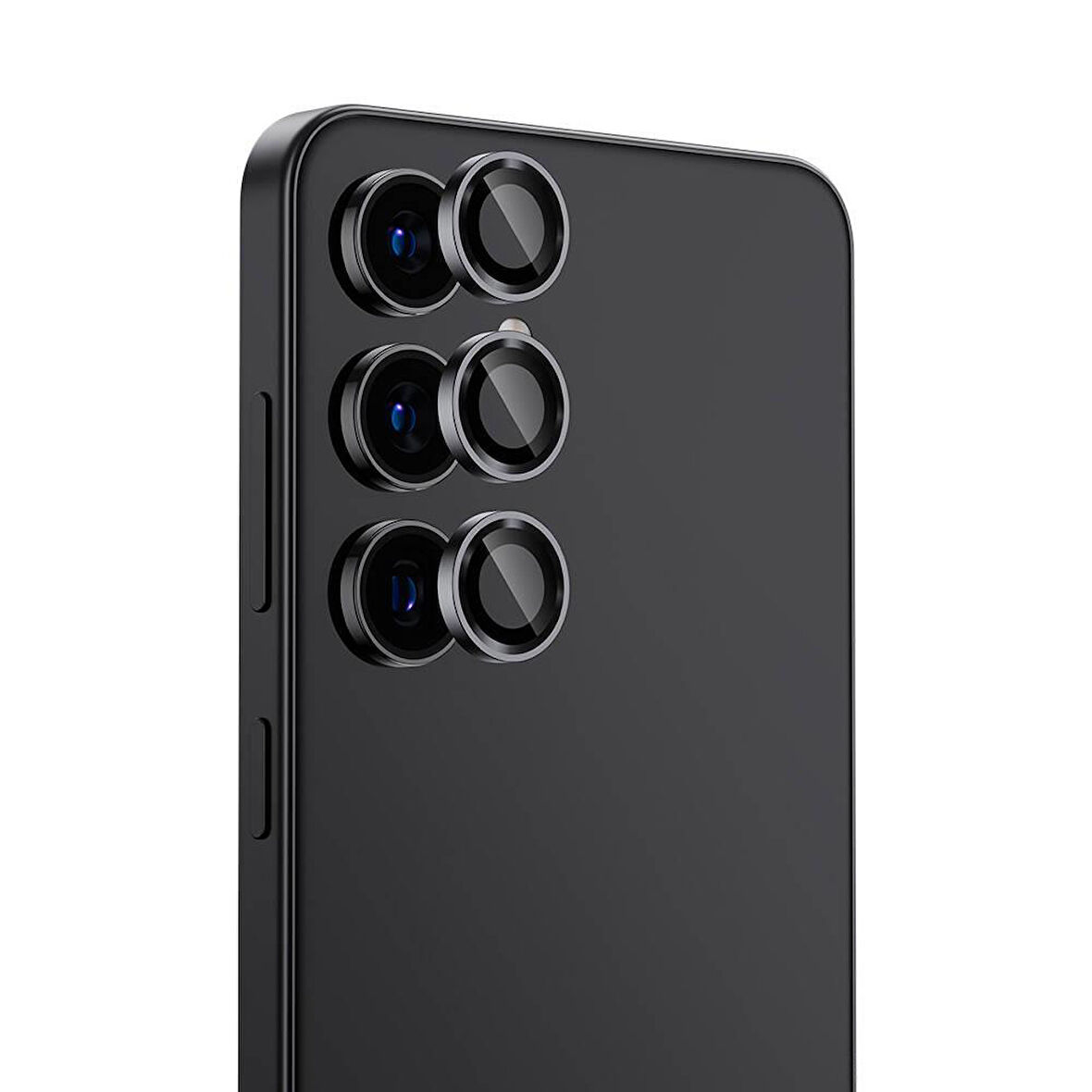 S24 Uyumlu Metal Çerçeve Premium Cam Safir Lens Koruyucu