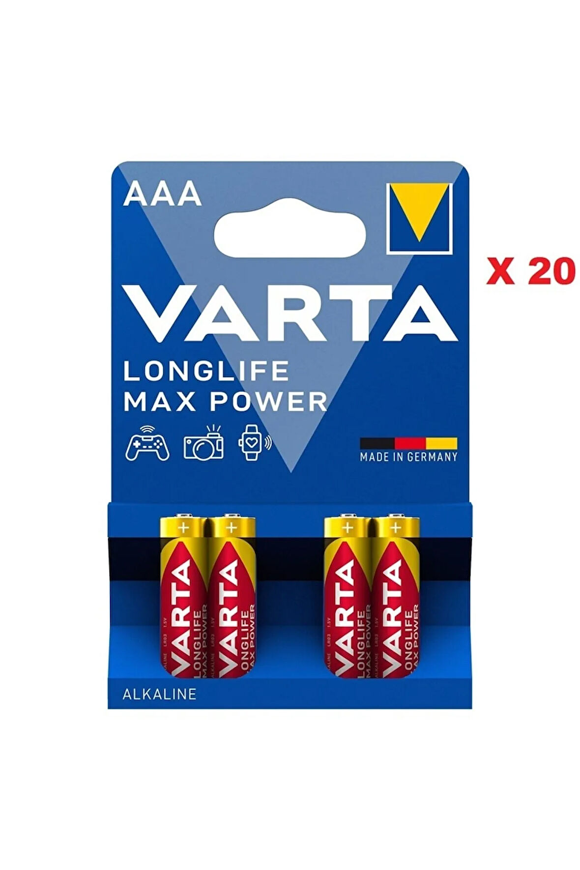80 Adet Varta Longlife Max Power Aaa Alkalin Ince Kalem Pil 4lü