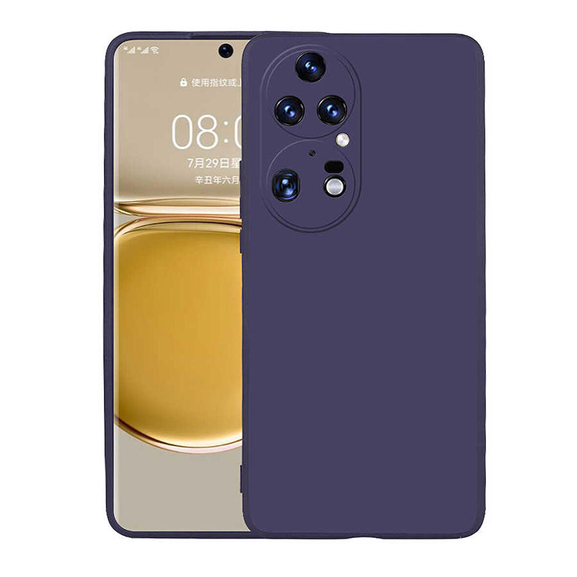 Smcase Huawei P50 Pro Kılıf Kamera Korumalı Premier Silikon