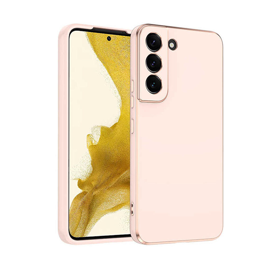 Smcase Samsung Galaxy S22 Plus 5G Kılıf Kamera Korumalı Lazer Bark Silikon