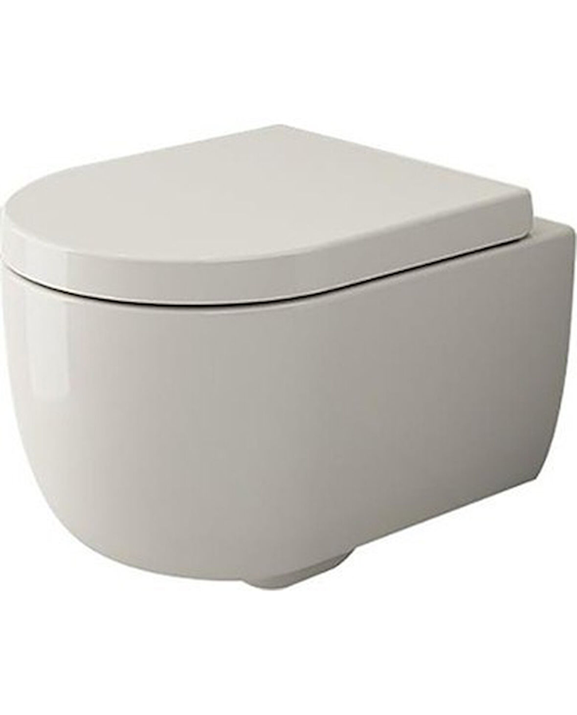 Bocchi V-Tondo Rimless Asma Klozet Kanalsız Kısa Kapak Hariç Parlak Bisküvi 1417-014-0128