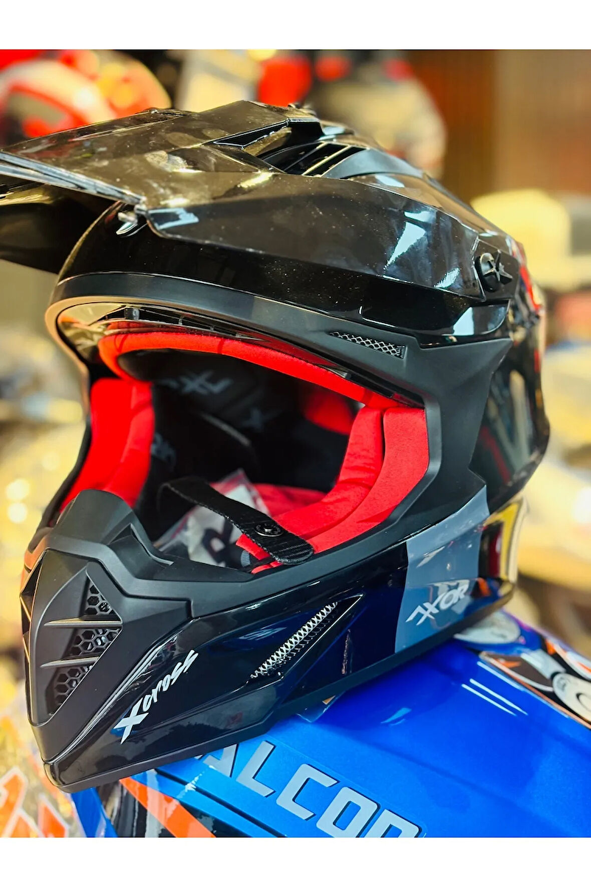 X-cross -dual Visor Black Red