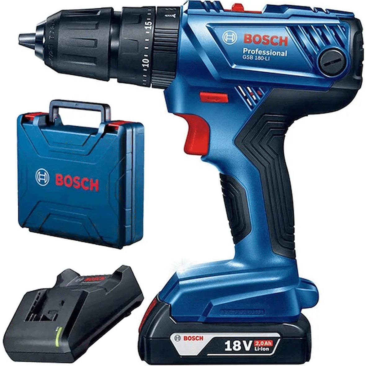 Bosch GSB 180-Li Tek Akülü 2 Ah Vidalama Makinesi