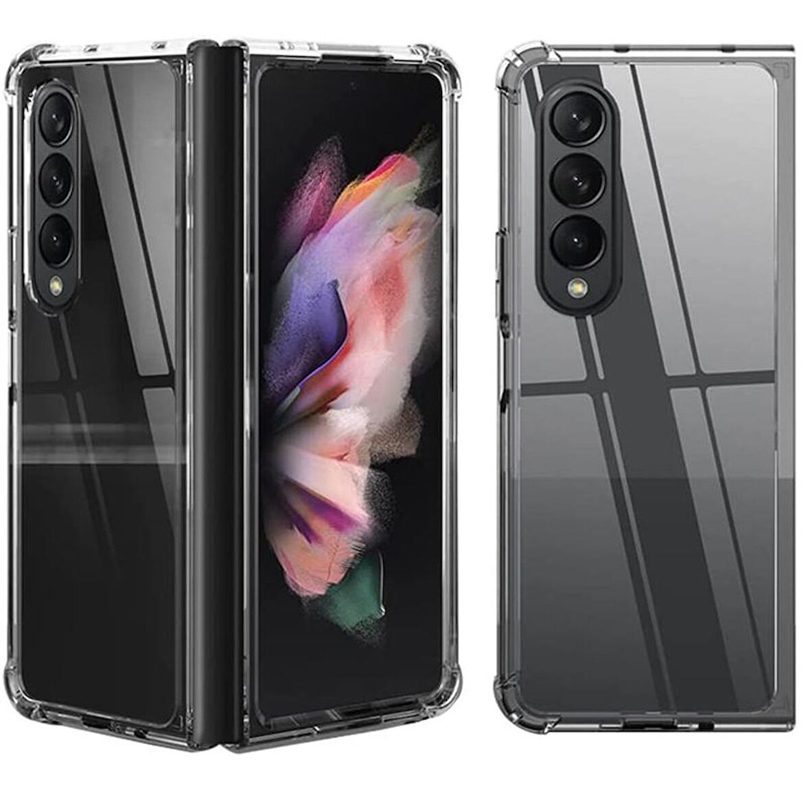Gpack Samsung Galaxy Z Fold 4 Kılıf AntiShock Korumalı Silikon