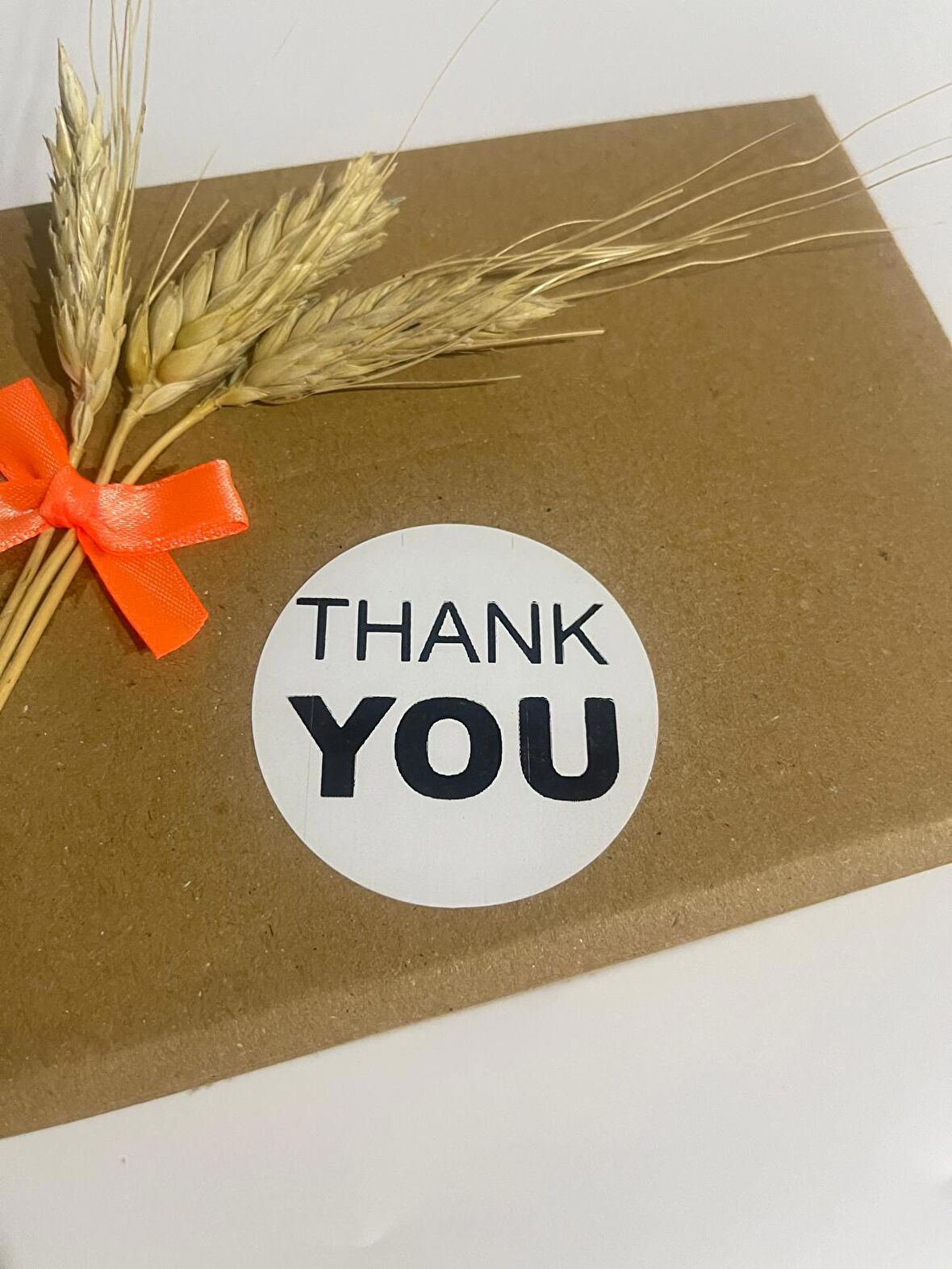 Thank You Siyah Yazılı Yuvarlak Yapışkanlı Etiket 5x5 cm 100 adet