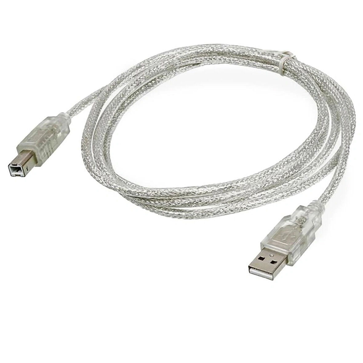 Sl-U2015 USB 2.0 Şeffaf Yazıcı Kablosu 1.5m