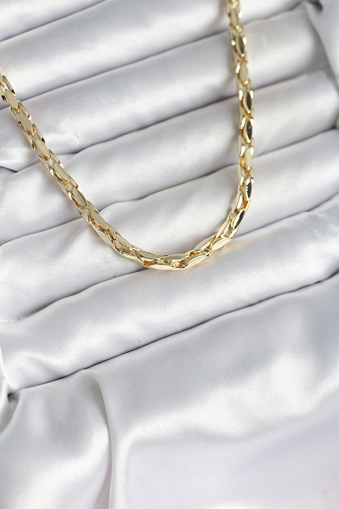 Pirinç Gold Renk 60 cm Zincir Kadın Kolye