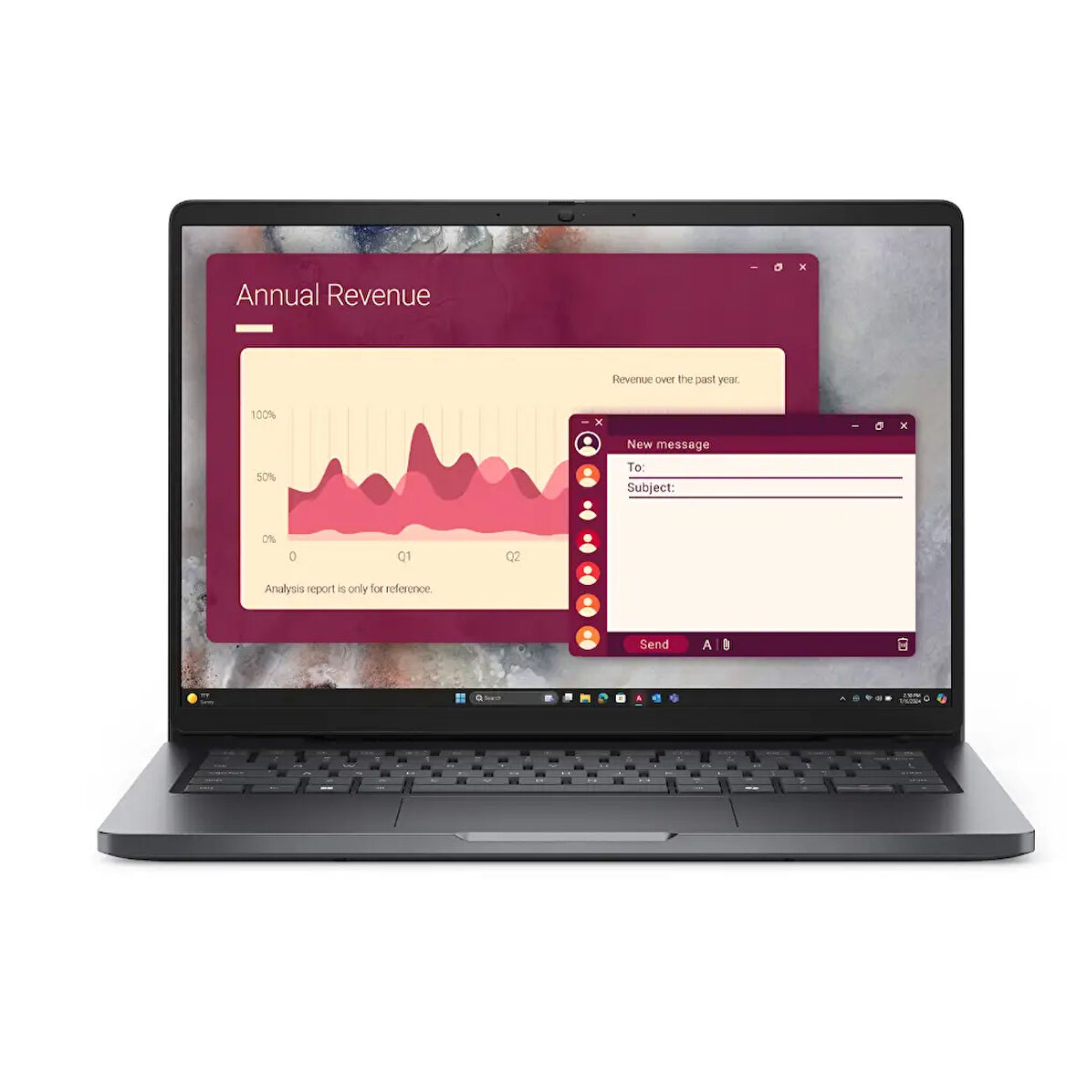 Dell Pro 14 PC14250 Ultra 7 255U 16GB 512GB SSD 14 FHD+ Windows 11 Pro PC14250-BTO107-WP