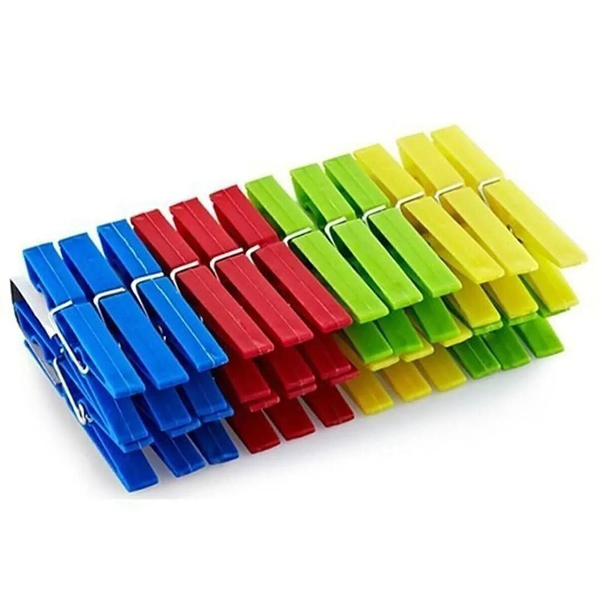 24 LÜ  RENKLİ LÜX ÇAMAŞIR ASMA DOSTU GÜVENLE TUTMA SAĞLAYAN  MANDAL