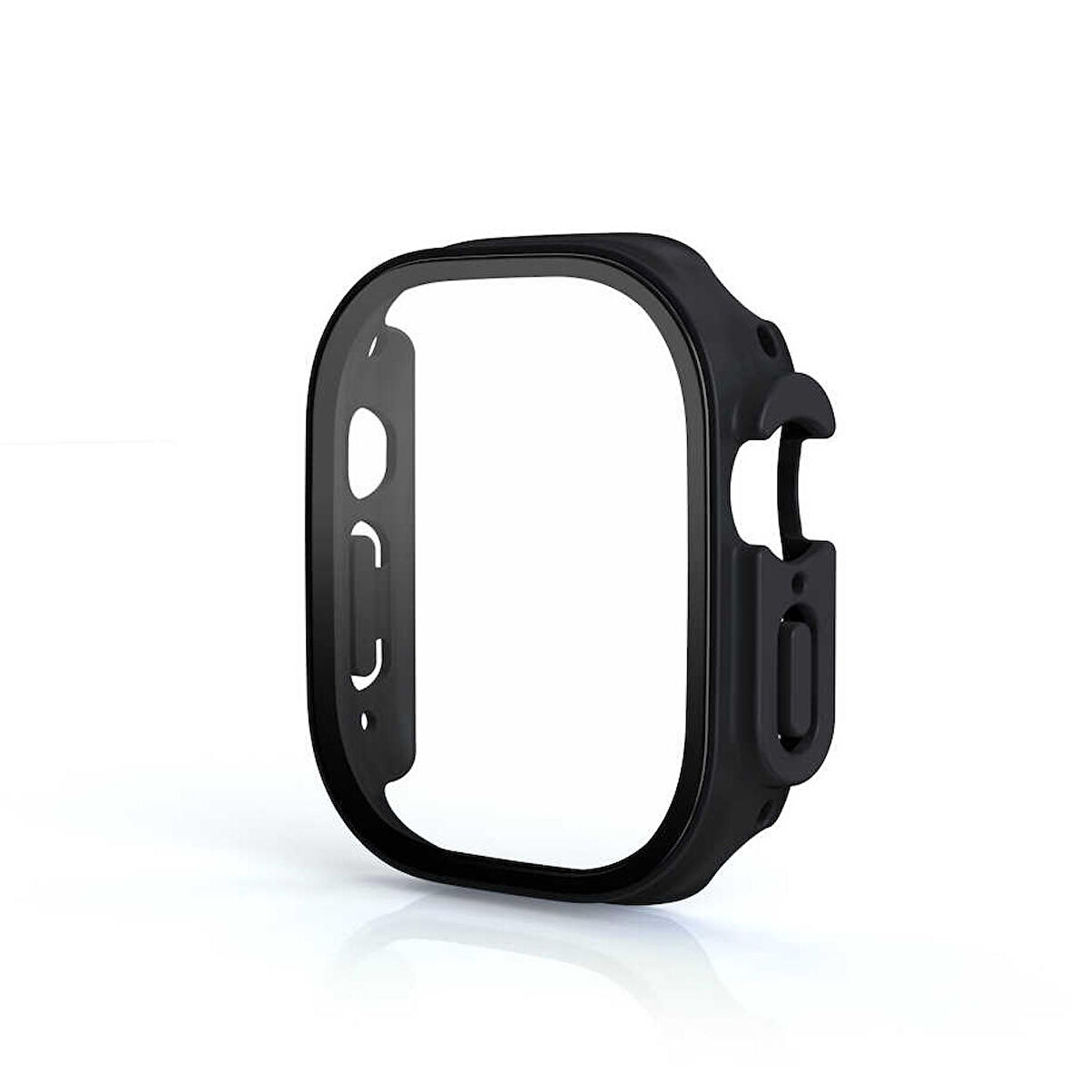 Megafox Apple Watch Ultra 49 Mm Uyumlu Sert Plastik Çizmeyen Tam Koruma Ekran ve Kasa Koruyucu 