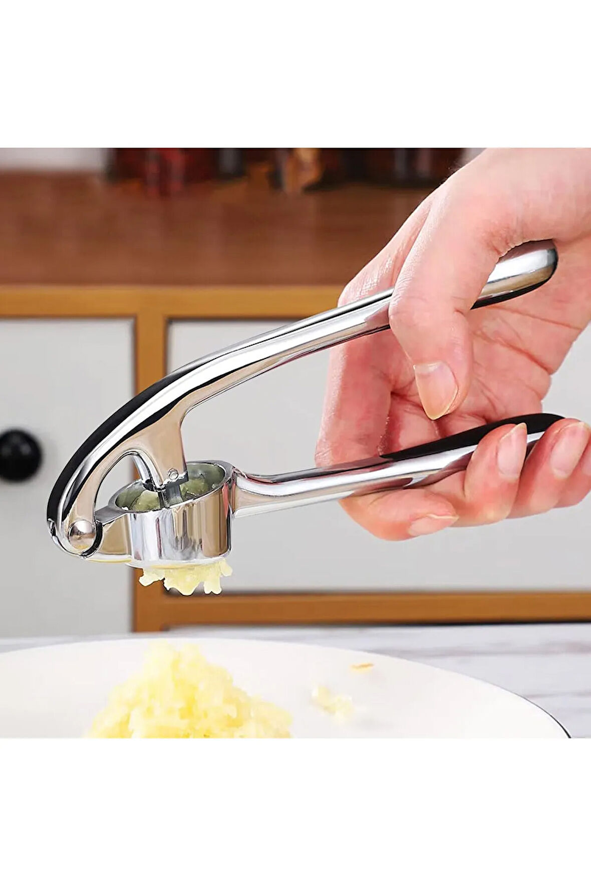 Sarımsak Ezici Paslanmaz Çelik Sarımsak Presi Pratik Mutfak Aleti